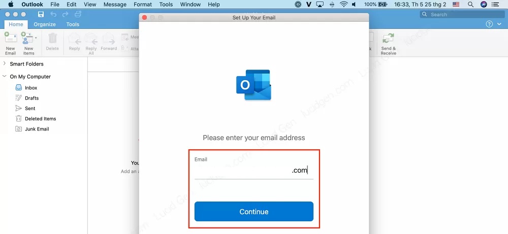 Cài mail công ty vào Outlook trên máy tính - ảnh 1