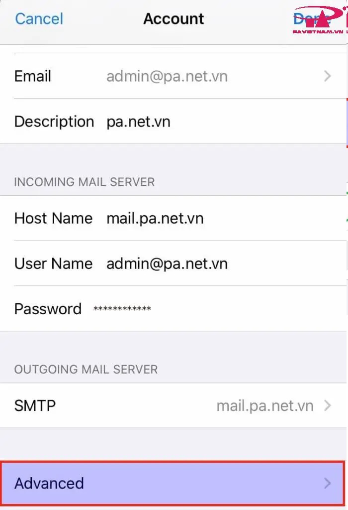 Thiết lập tài khoản Email trên iOS (iPhone/iPad) - ảnh 11