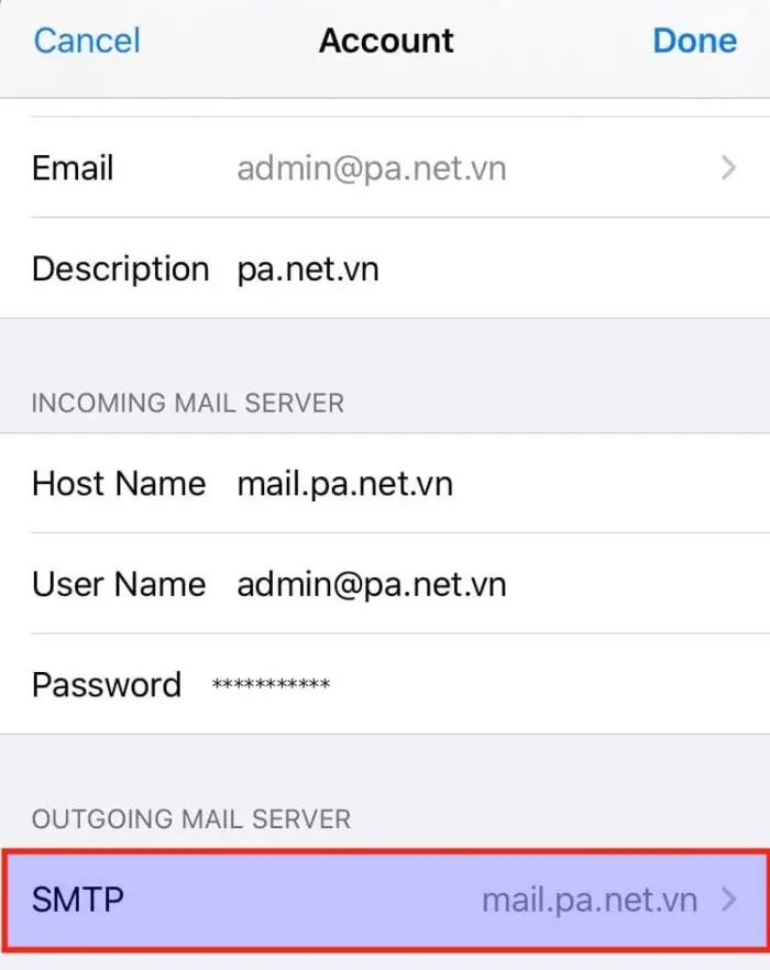 Thiết lập tài khoản Email trên iOS (iPhone/iPad) - ảnh 13